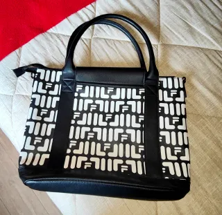 Borsa sportiva Fila nera e bianca