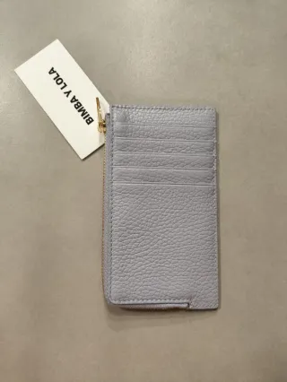 Bimba y Lola Cartera Piel Lavanda Logo Dorado