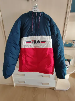 Chaqueta Anorak Fila Azul y Roja