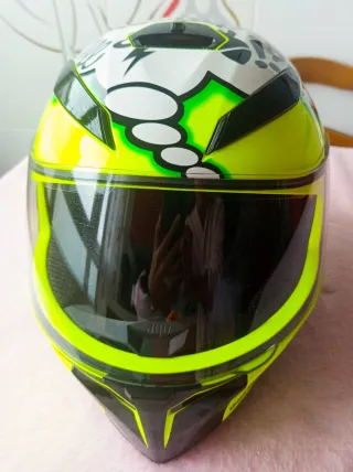 Casco Moto Doble Visera Impecable TALLA XS