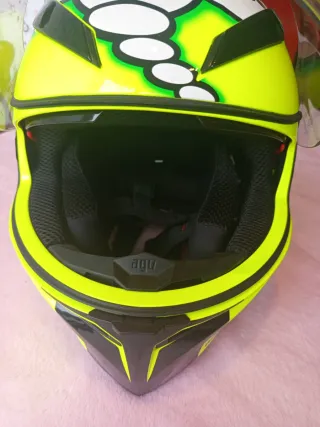 Casco Moto Doble Visera Impecable TALLA XS