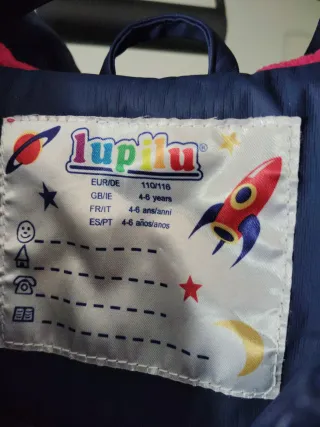 Chaqueta niño Lupilu azul espacial
