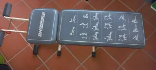 Banco de pesas y mancuernas