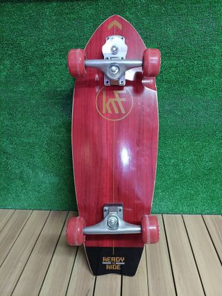 Monopatín Des krf skateboard surf skate - ready to ride - red 78,74x26