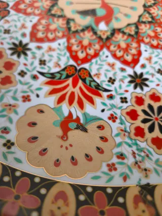 Plato decorativo porcelana antiguo