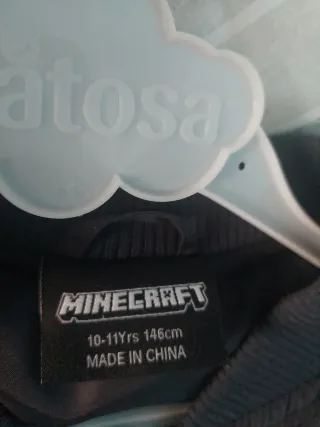 Cazadora Minecraft Negra y Verde A ESTRENAR