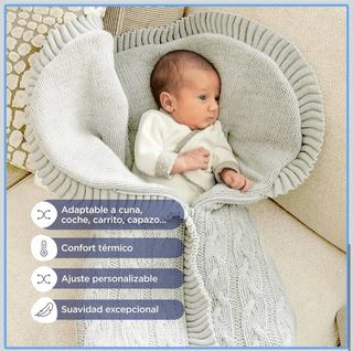 Saco Capazo Bebé Universal Gris