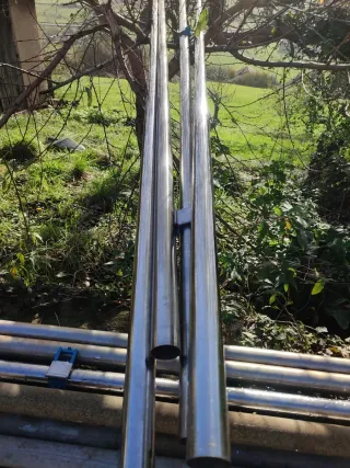 Tubos de acero inoxidable.