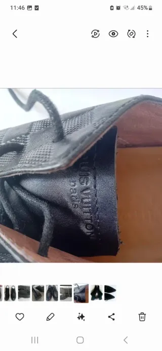 Louis Vuitton Zapatos Negros