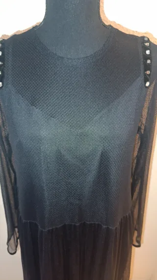 Vestido Zara fiesta negro