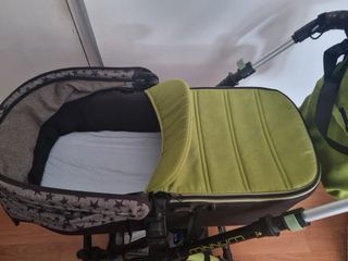 Carrito Bebé Jane Minnum Verde con Estrellas