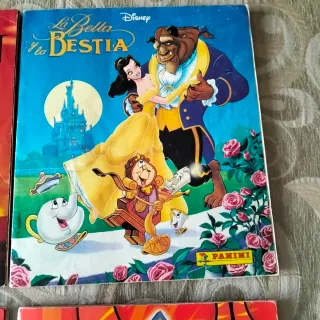 4 Álbumes de Cromos Disney y Pokémon de los 90.