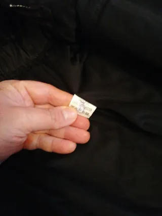 Giacca uomo nera impermeabile taglia XL