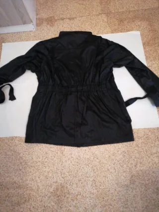 Giacca uomo nera impermeabile taglia XL