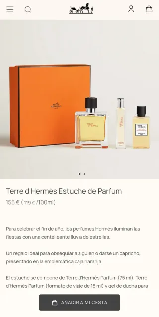 Set Terre d’Hermès Parfum + gel ducha