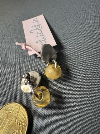 Pendientes Chic Chic Plata y Amarillo