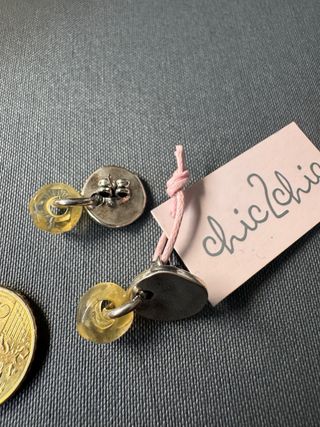 Pendientes Chic Chic Plata y Amarillo