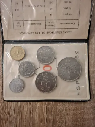 Serie Monedas Pesetas Mundial 82
