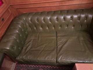 Sofá Cheste Piel Verde 2 Plazas