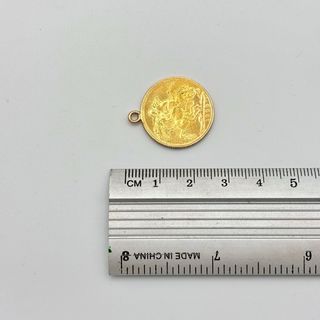 Colgante moneda de oro 22kt