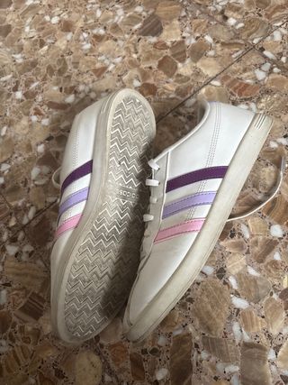 Zapatillas Adidas Mujer Blancas y Moradas