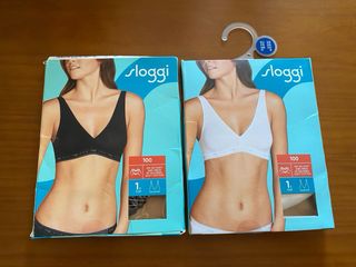 Conjunto 2 Soutiens Sloggi Preto/Branco
