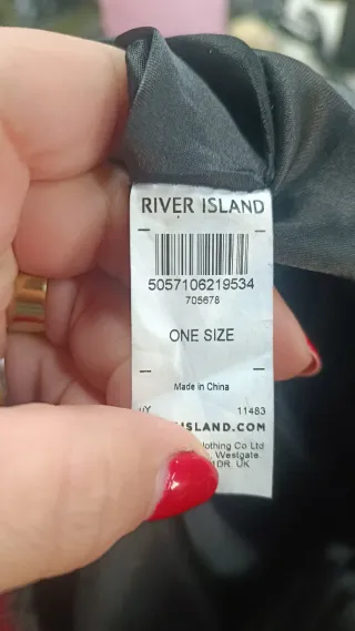 Borsa River Island pelliccia multicolor