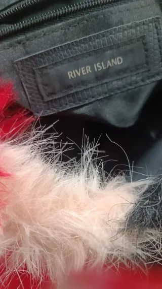 Borsa River Island pelliccia multicolor