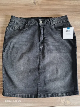 Falda vaquera negra Janina T42