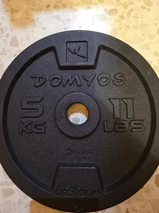 Disco de pesa DOMYOS 5 kg / 11 lbs