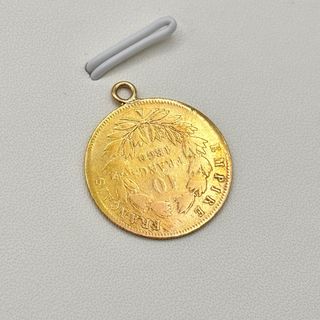 Colgante moneda de oro 22kt