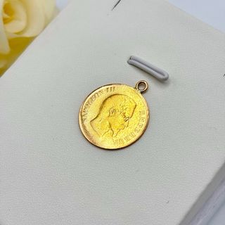 Colgante moneda de oro 22kt