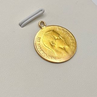 Colgante moneda de oro 22kt
