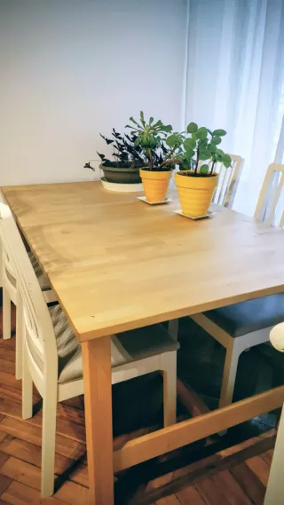 Mesa Comedor Extensible Ikea Madera 155/210x90x75