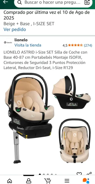 Silla de coche Lionelo Astrid i-Size