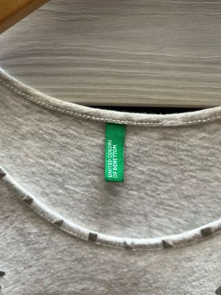 Camiseta Benetton tirantes gris