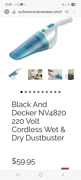 Aspirador Black & Decker Dustbuster 4.8V