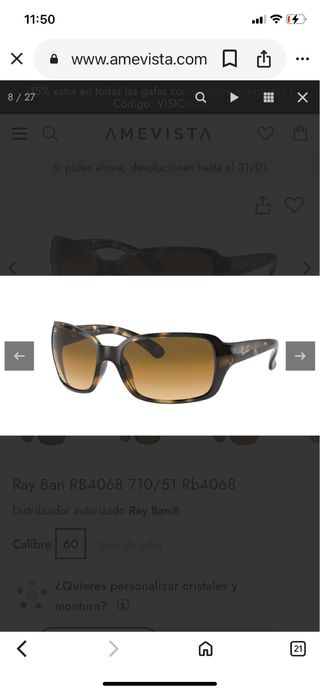 Gafas Ray Ban RB4068 Marrones
