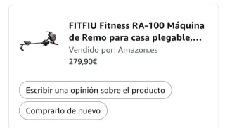 Máquina de remo FITFIU