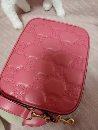 Bolso Gucci Rosa Matelassé GG Marmont