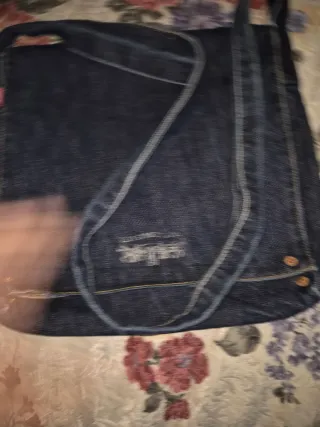 Tracolla jeans blu