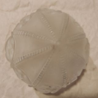 Tulipa piña vintage Art Decó cristal glaseado