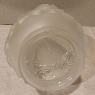 Tulipa piña vintage Art Decó cristal glaseado