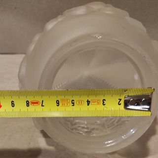 Tulipa piña vintage Art Decó cristal glaseado