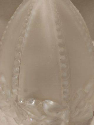 Tulipa piña vintage Art Decó cristal glaseado