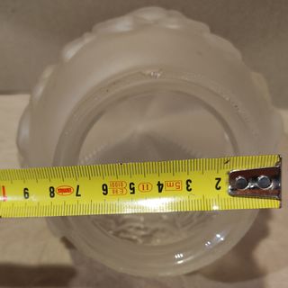 Tulipa piña vintage Art Decó cristal glaseado