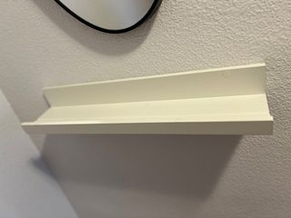 Conjunto recibidor: balda, espejo y paragüero