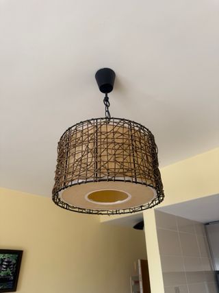 Pack 2 Lámparas Colgantes Mimbre