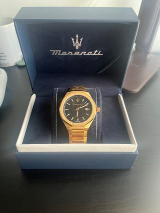 Reloj Maserati Stile Dorado Negro