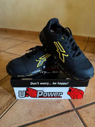Calzado de seguridad U Power Matt Negro/Amarillo